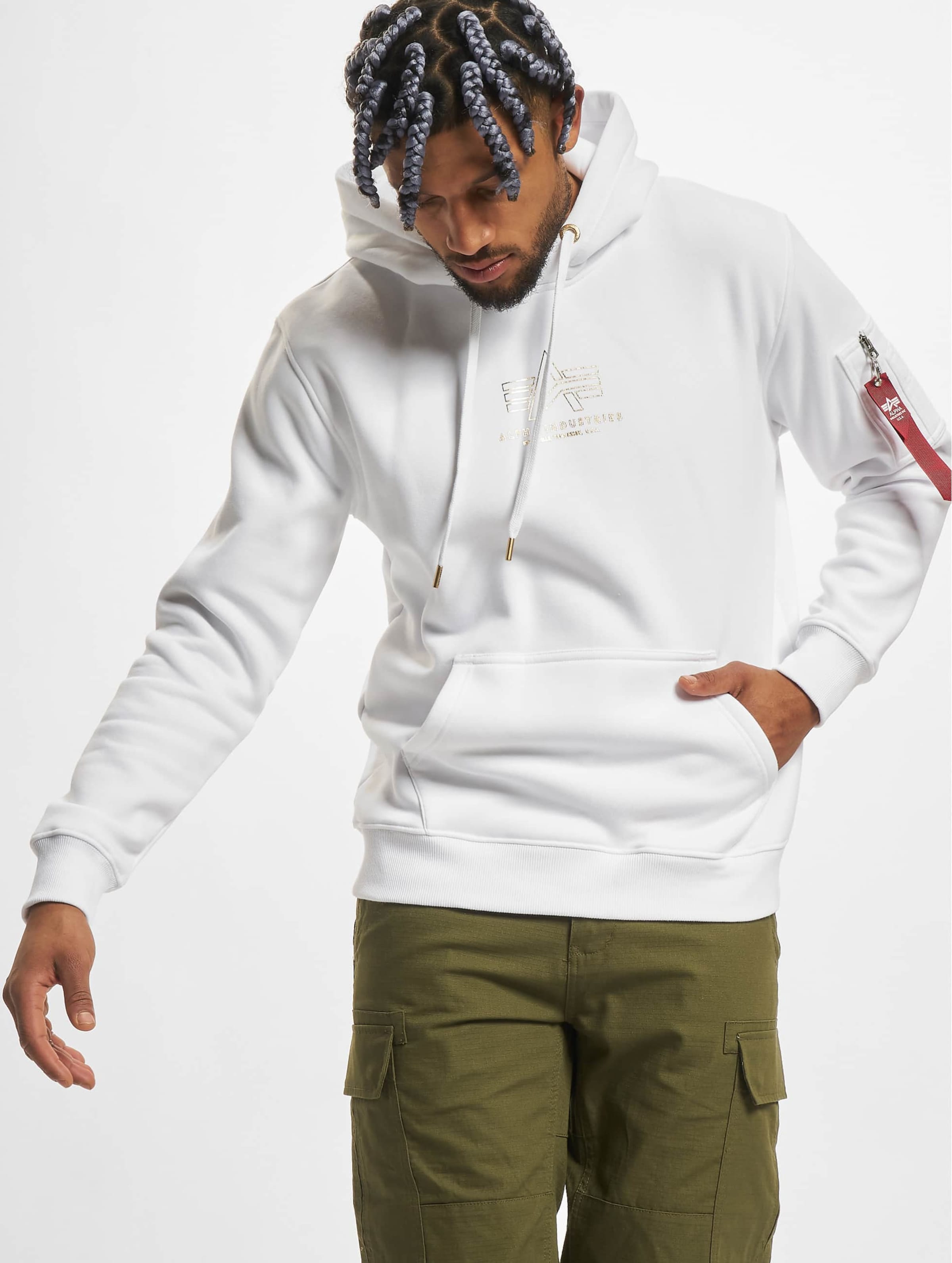 Alpha industries hot sale stripe hoodie