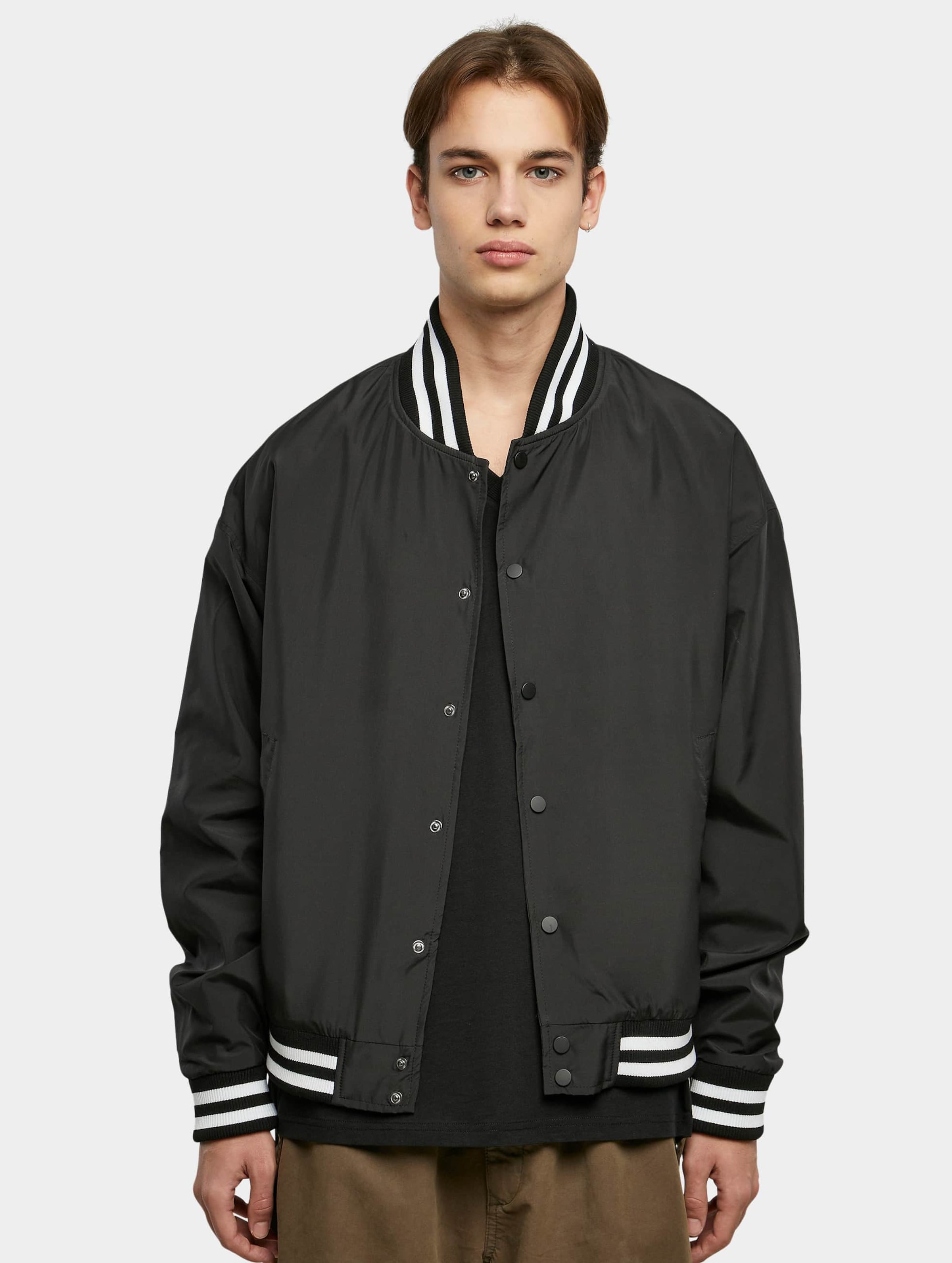 Urban Classics College jacket -M- Light Zwart