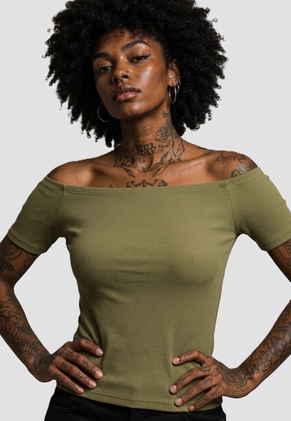 Off Shoulder Rib-0