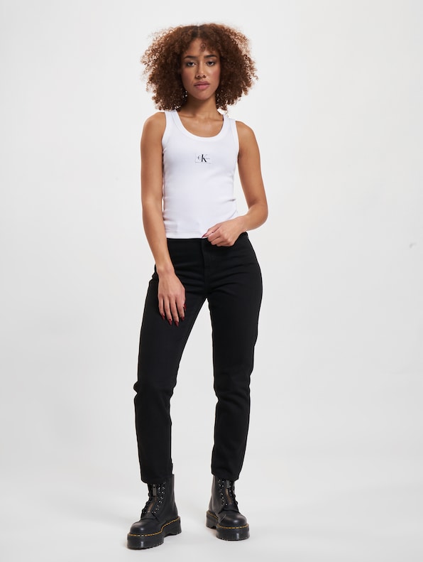 Calvin Klein Jeans Woven Label Rib Tank Top-4
