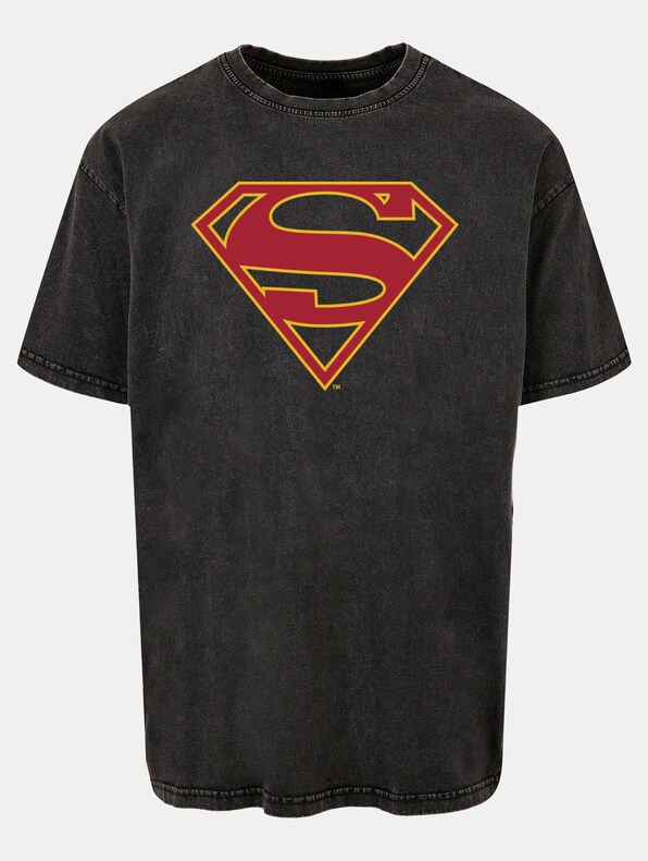 Supergirl - Logo Acid Washed Oversized-2