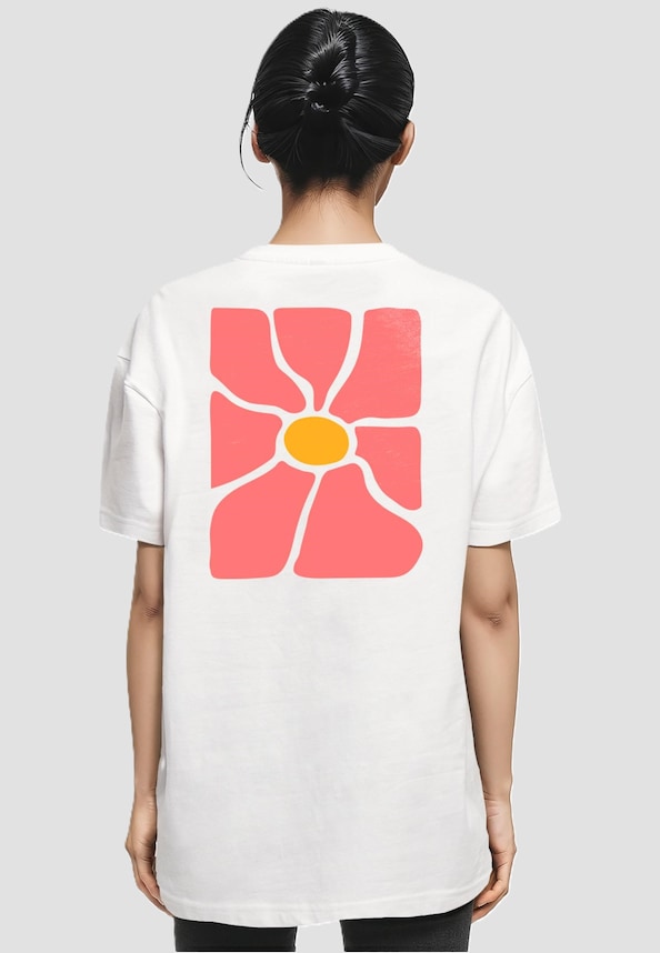 Ladies Flower Art Tee-1