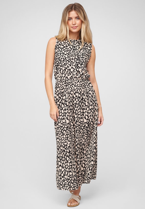 Maxi Dress with aop animal print-4