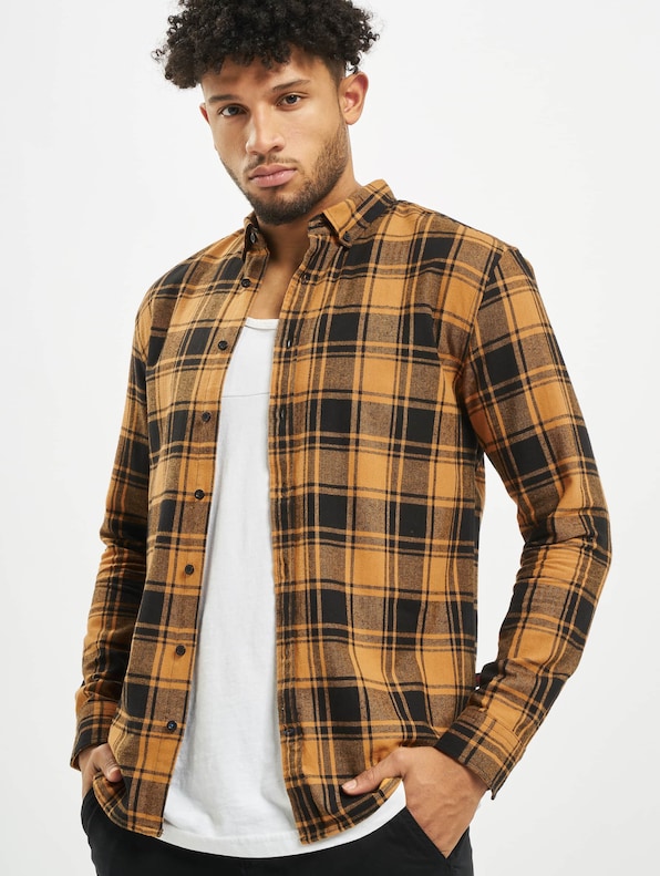 Denim Project Check Shirt Yellow-0