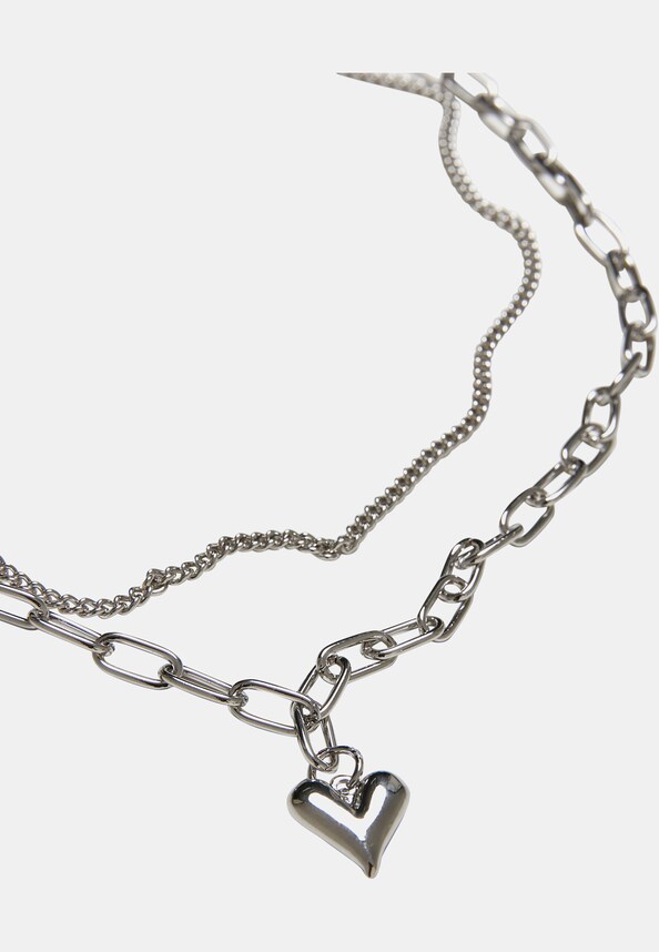 Heart Icon Layering Necklace-0