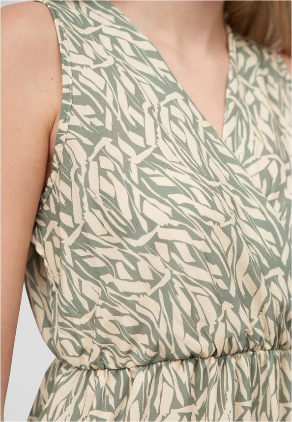 Cloud5ive Damen Maxi Kleid in Wickeloptik mit All Over Print-2