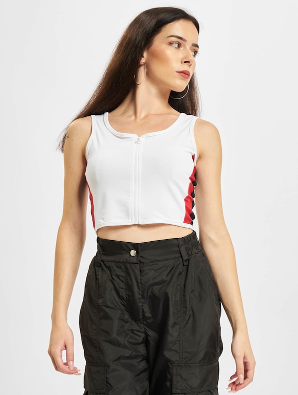 Side Stripe Crop Zip-2