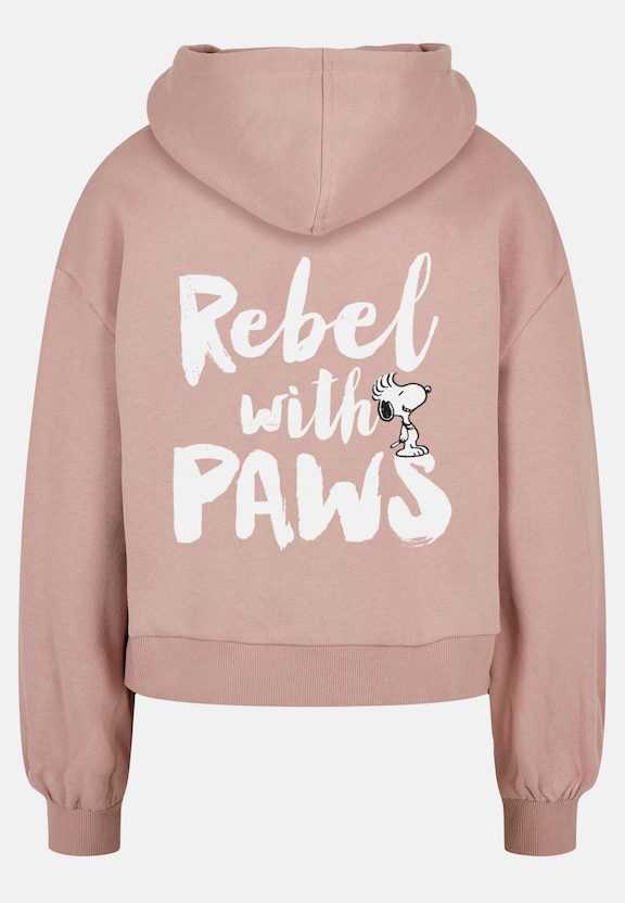 Merchcode Ladies Peanuts - Logo Organic Oversized Hoody-5