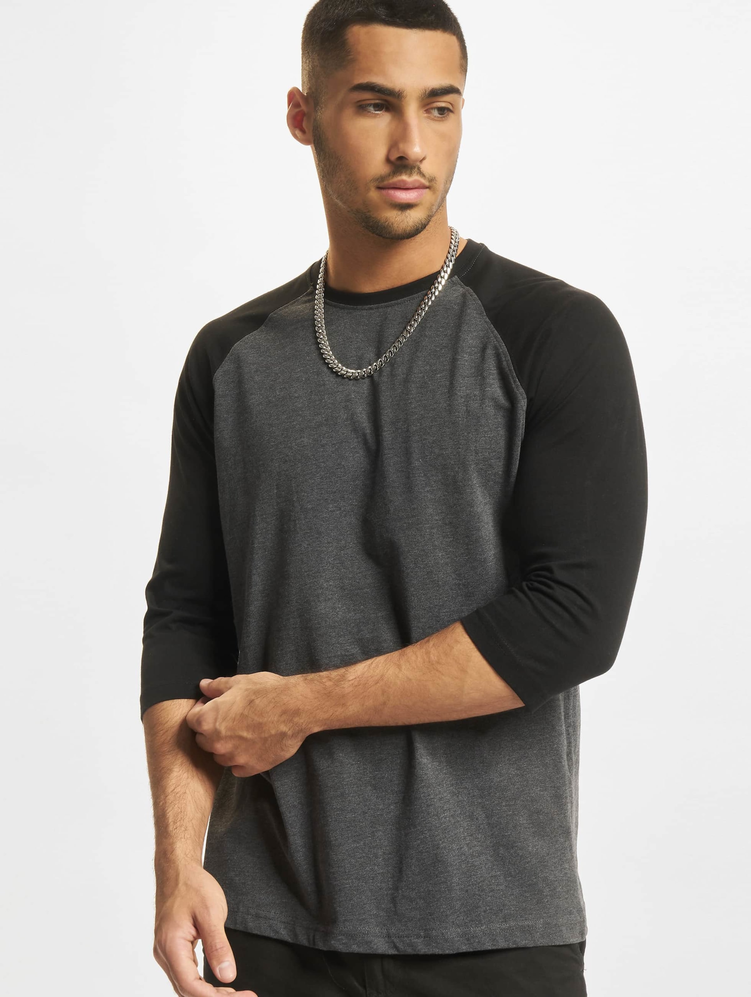 Urban Classics Contrast 3 4 Sleeve Raglan T Shirt