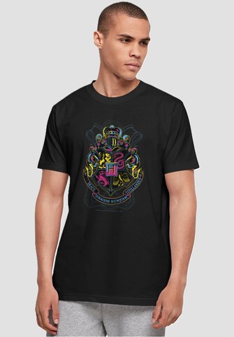Harry Potter - Neon Hogwarts Crest Basic T-Shirt