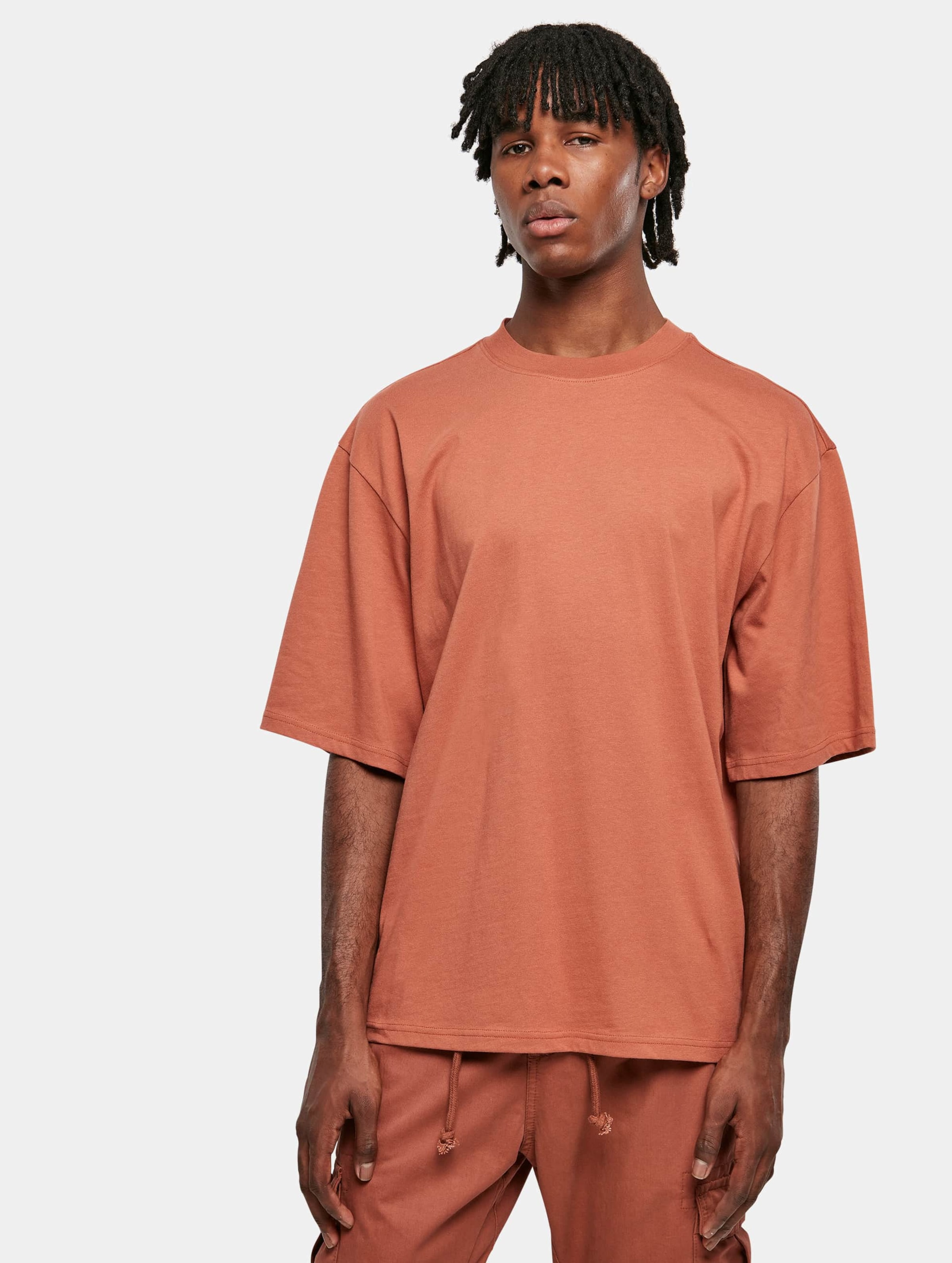 Urban Classics Heren Tshirt -S- Organic Oversized Sleeve Oranje