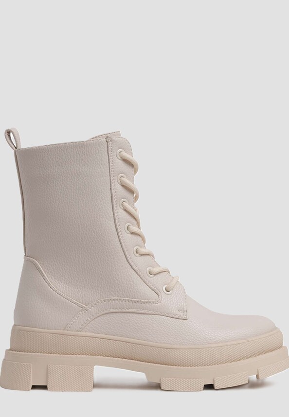 PU Schnürrhalbstiefel-2