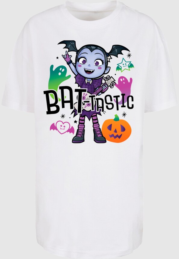 Ladies Vampirina Ballerina - Halloween Bat Oversized Boyfriend Tee-4