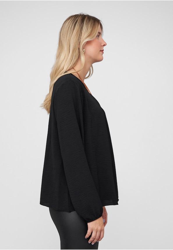 Longsleeve Blouse with Necklace-3