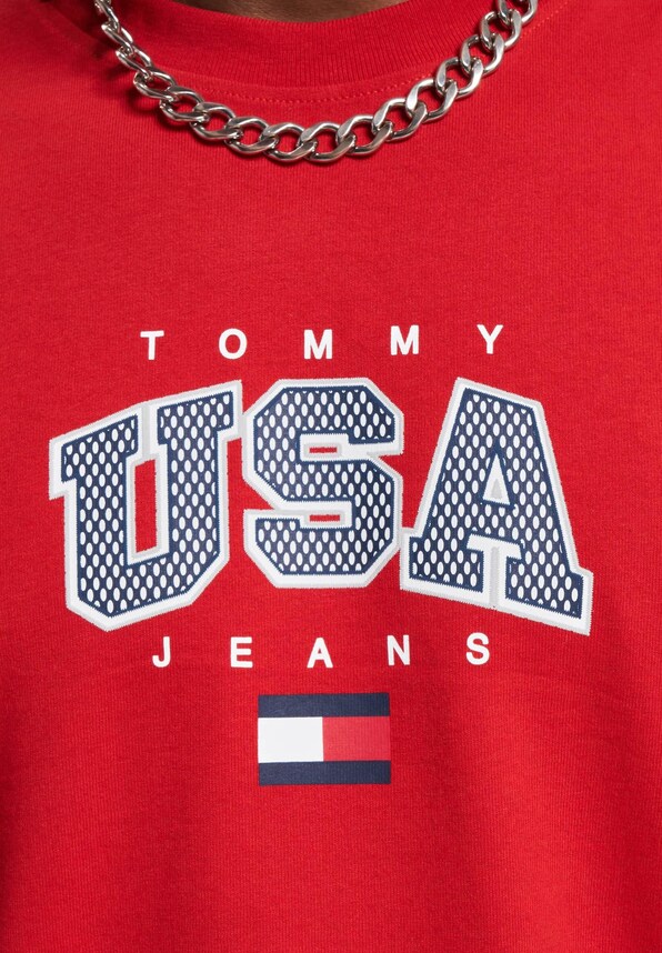 Tommy Jeans Clsc Modern Sport Usa T-Shirt-3