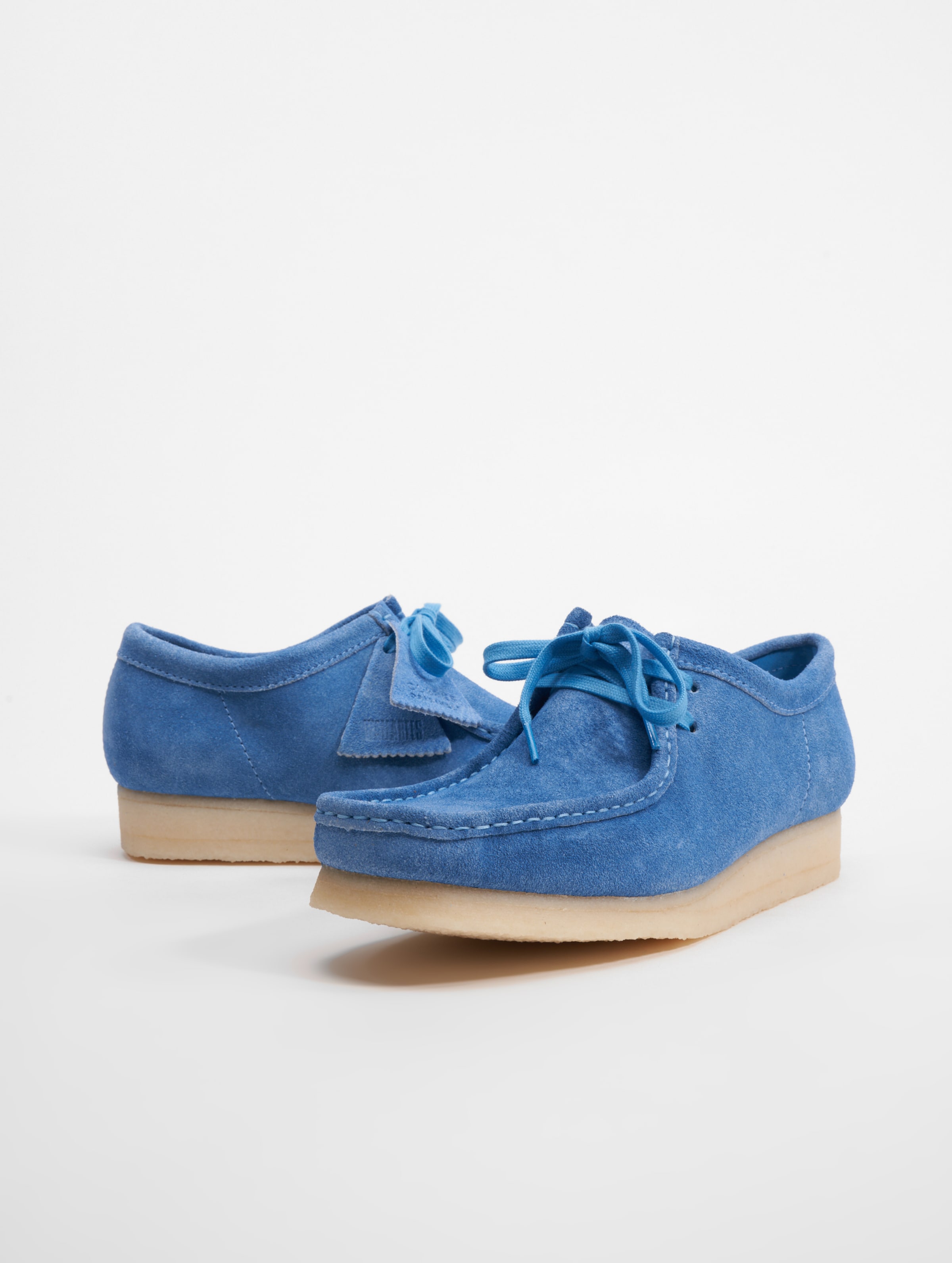 Clarks Originals Wallabee Schuhe Mannen op kleur blauw, Maat 41.5