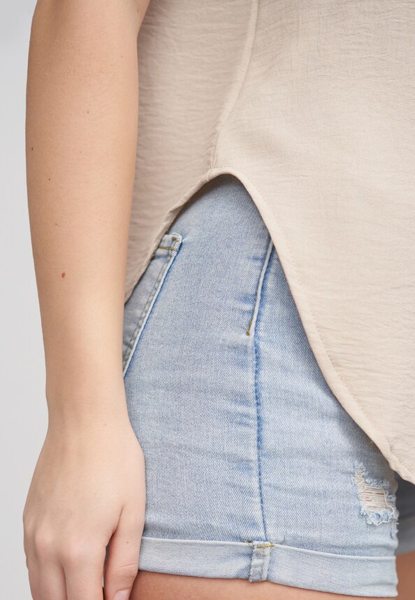 Top with button placket-4