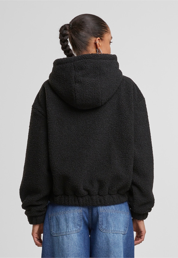 Ladies Oversized Bonded Sherpa -1