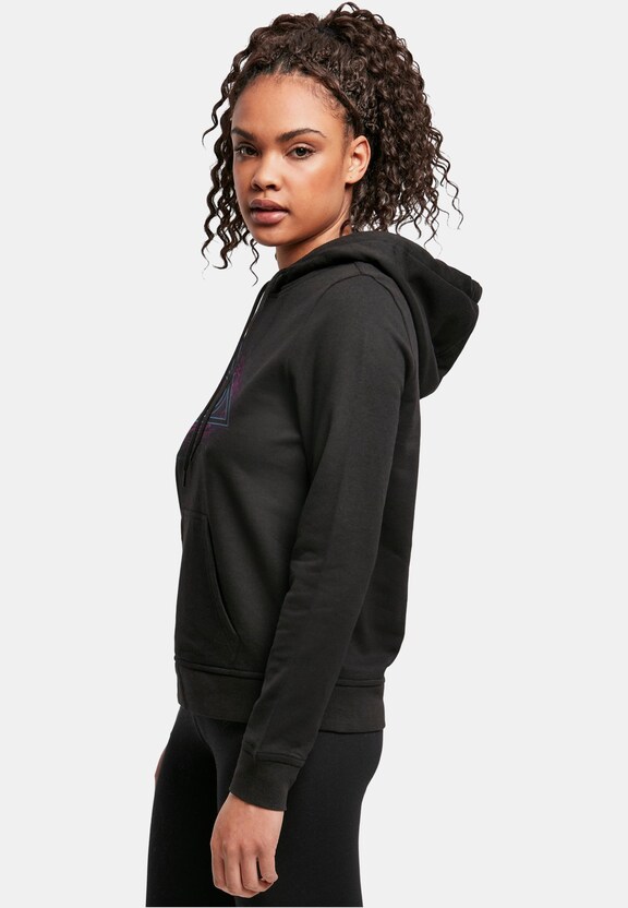Ladies Harry Potter - Neon Deathly Hallows Basic Hoody-2