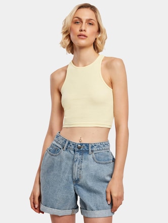 Ladies Cropped Rib 