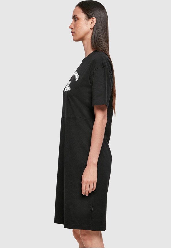 Ladies Summer Vibes Oversized Slit Tee -2