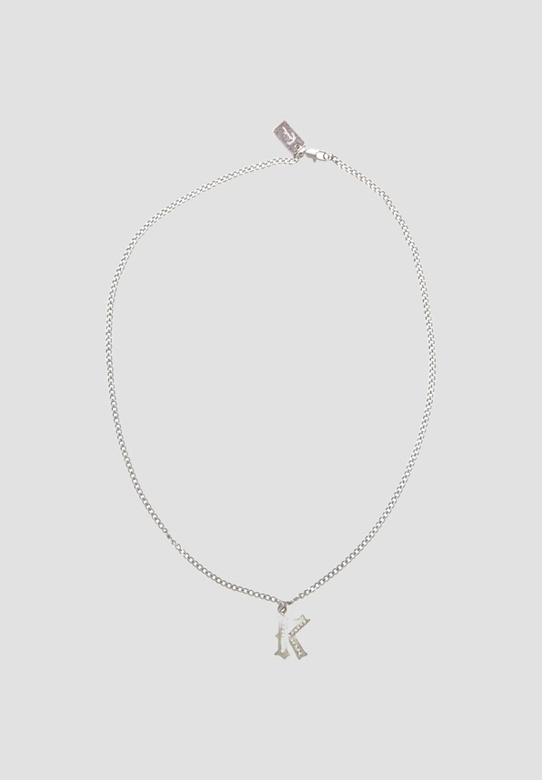 Rhinestone Pendant Cuban Link Chain-0