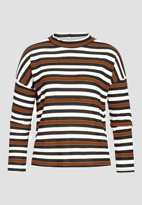 Zabaione Damen High-Neck oversized Longsleeve-0