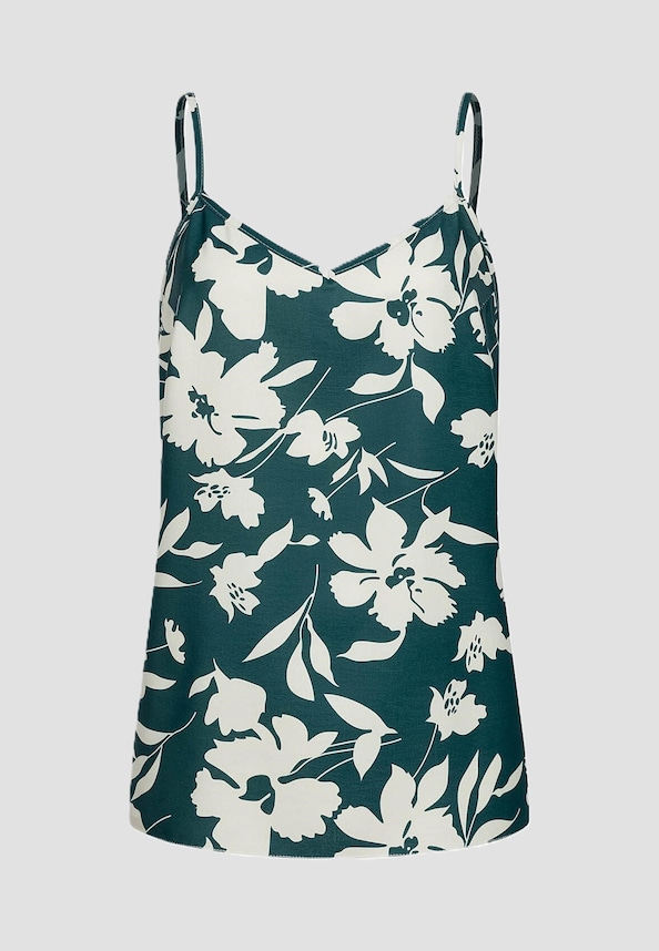 Cloud5ive Träger Top Floral Print petrol-beige-0