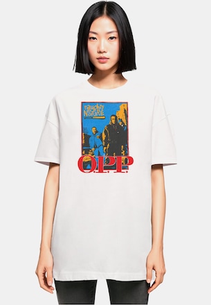 Ladies Naughty By Nature - OPP Vint Oversized Boyfriend Tee