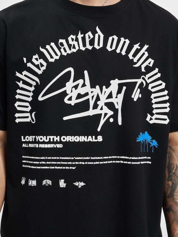 Lost Youth T-Shirt GRAFFITI black L-3