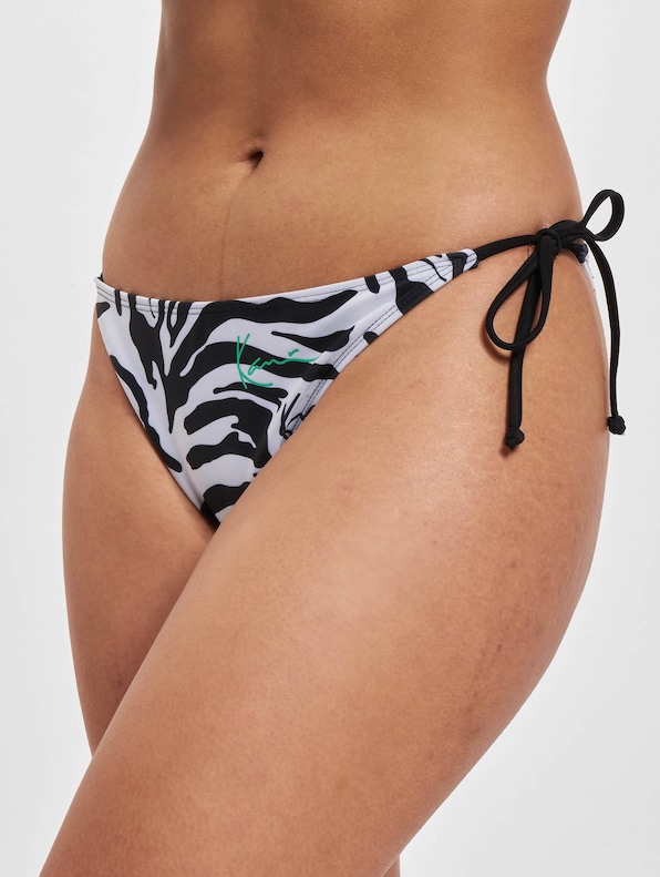 Small Signature Zebra Triangle Bikini Bottom-2