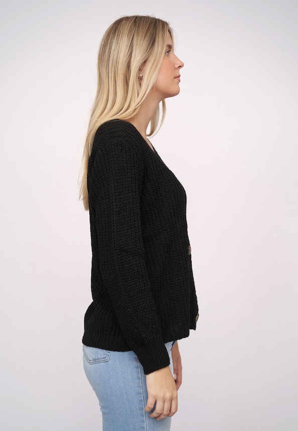 Knit Cardigan with buttons-3