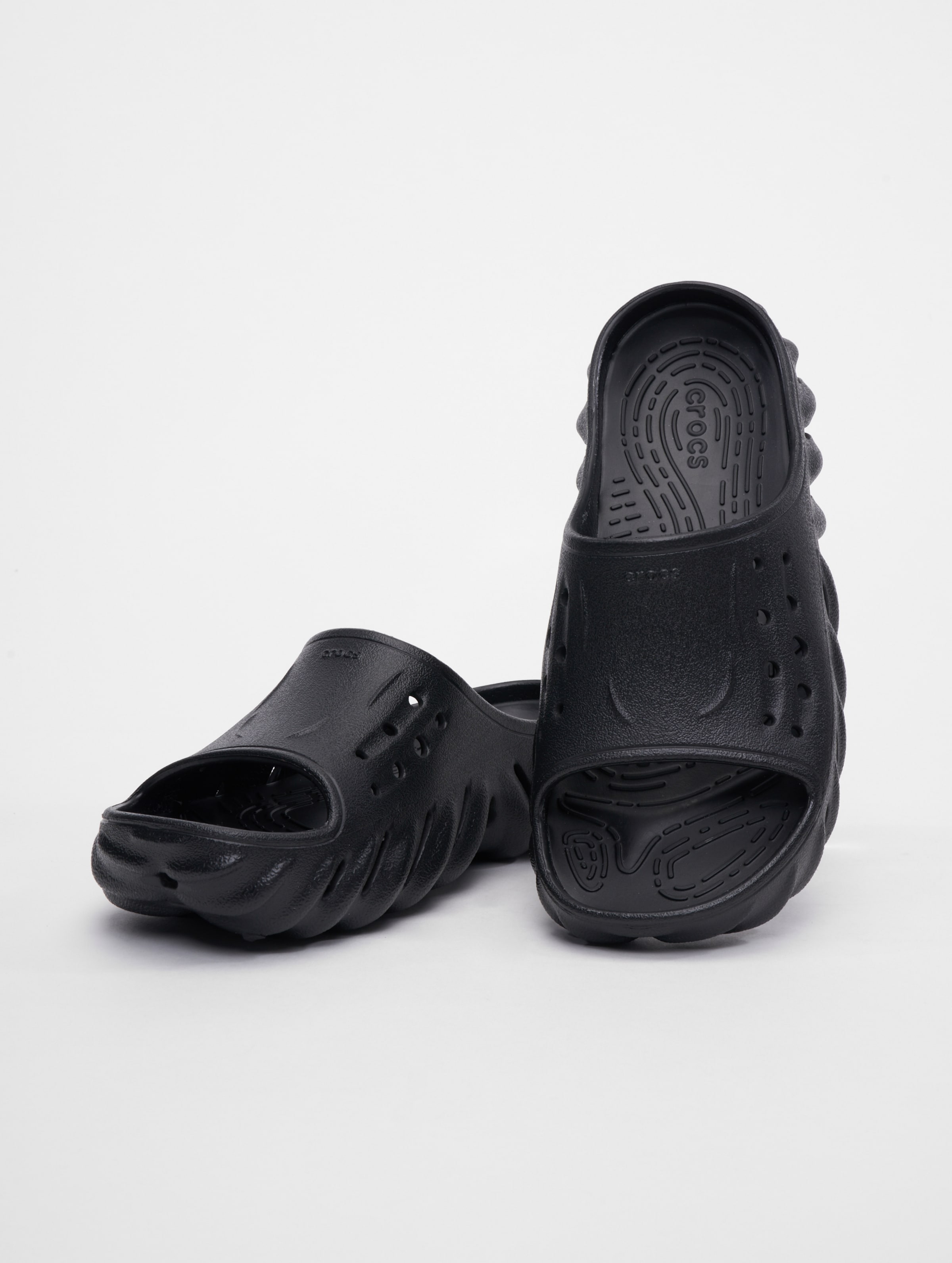 Crocs Echo Slide Sandalen Unisex op kleur zwart, Maat 4243