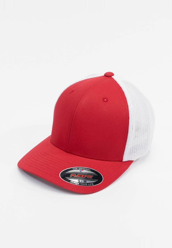 Flexfit Mesh Cotton Twill Two Tone Flexfitted Cap-0