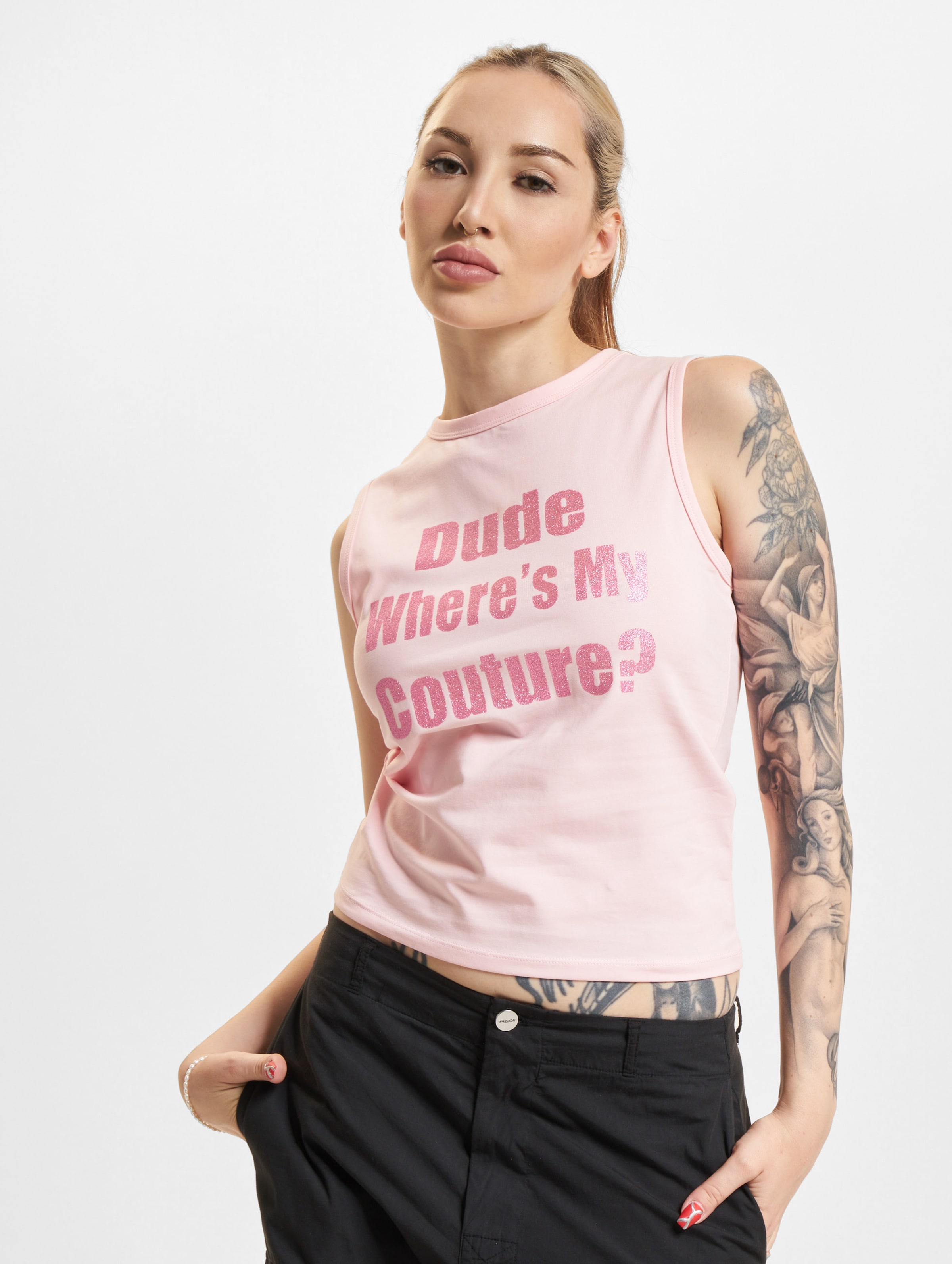 Juicy Couture Dude Tank Tops op kleur roze, Maat M