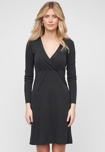 VIMODALA L/S WRAP MIDI DRESS/SU - NOOS