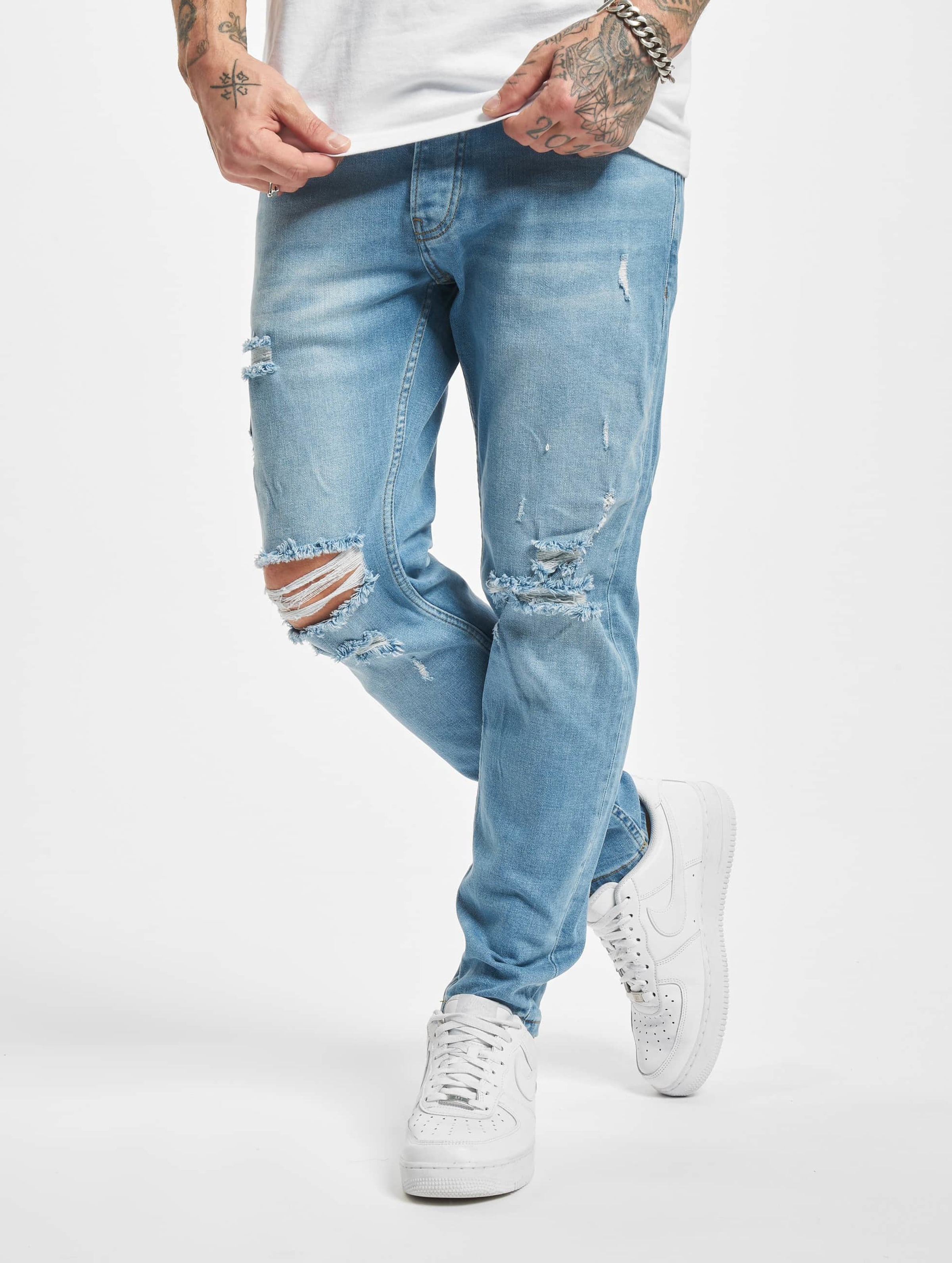 2Y Kirian Skinny Jeans Mannen op kleur blauw, Maat 31