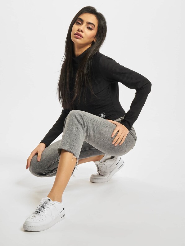 Ladies Cropped Stretch Rib Turtleneck -5