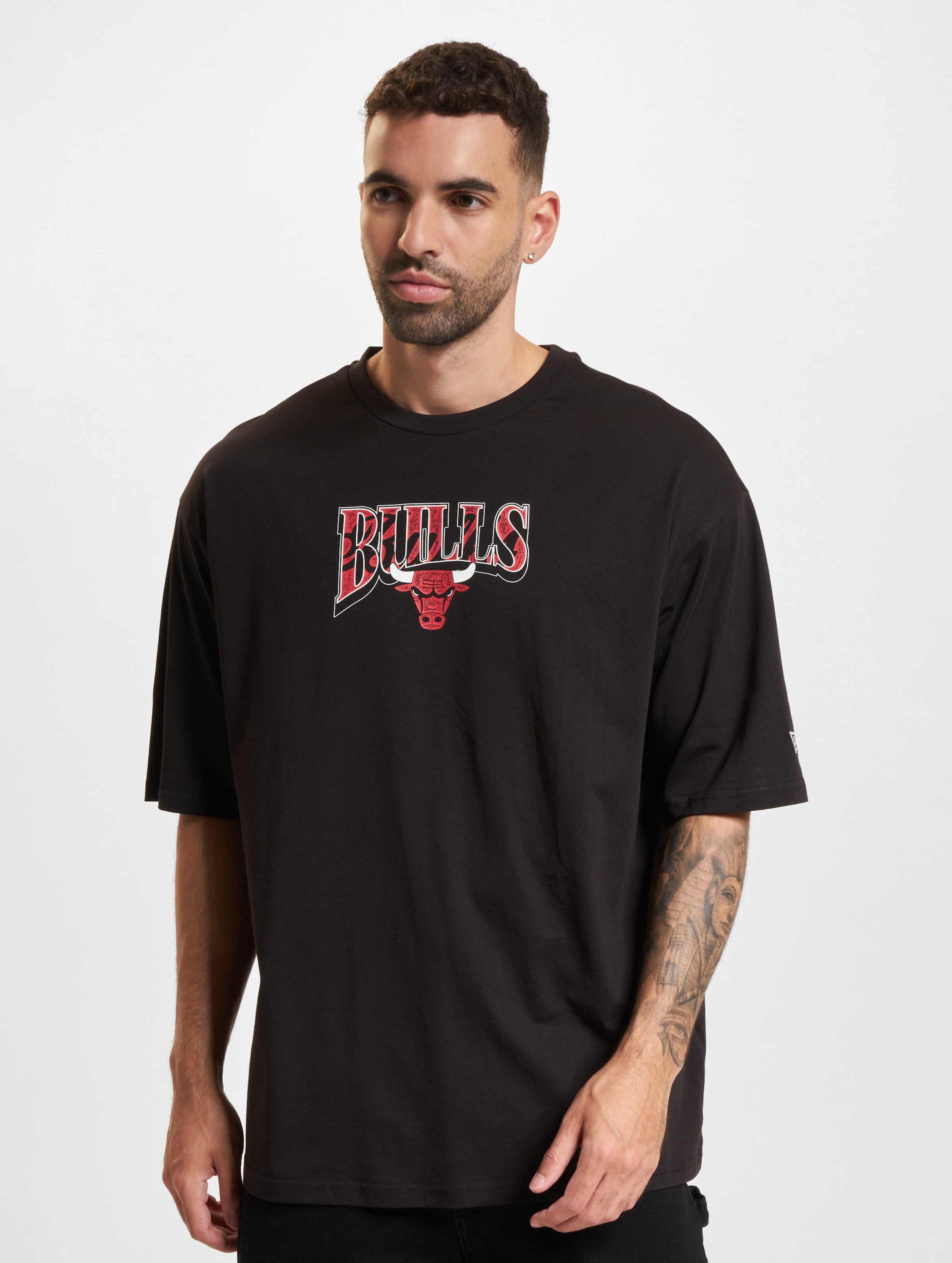 New Era NBA Championship OS Chicago Bulls T-Shirts Männer,Unisex op kleur zwart, Maat L