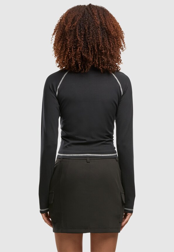 Ladies Contrast Jersey Longsleeve-1