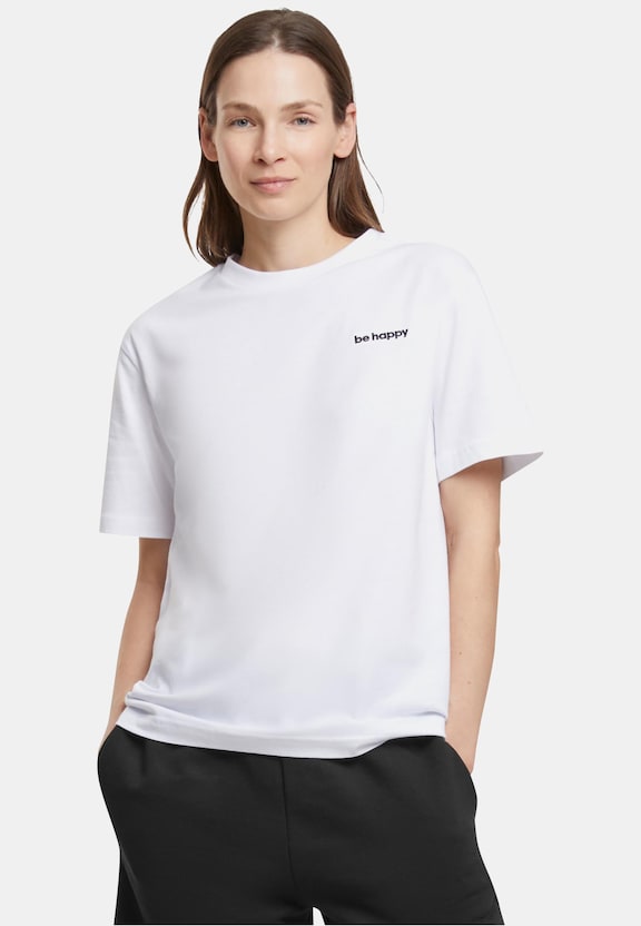 Be Happy Wording EMB Tee-0