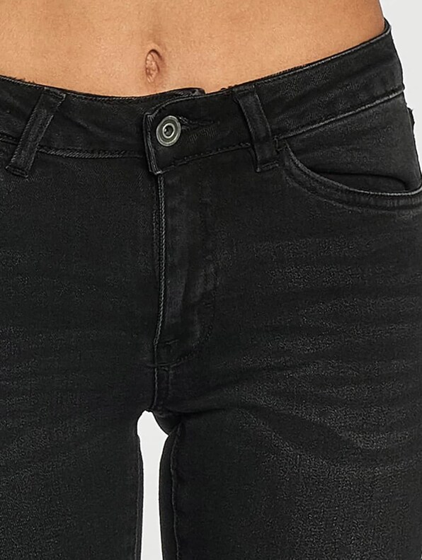 Ladies Denim Lace Up Skinny Pants-4