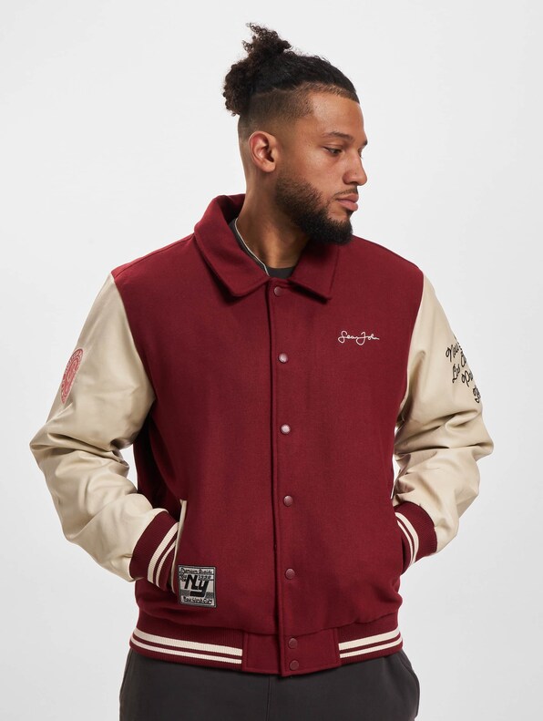 JM233-023-1 SJ Script Logo Retro Car College Jacket-2
