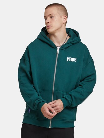 PEQUS Chest Logo Zip Hoodies