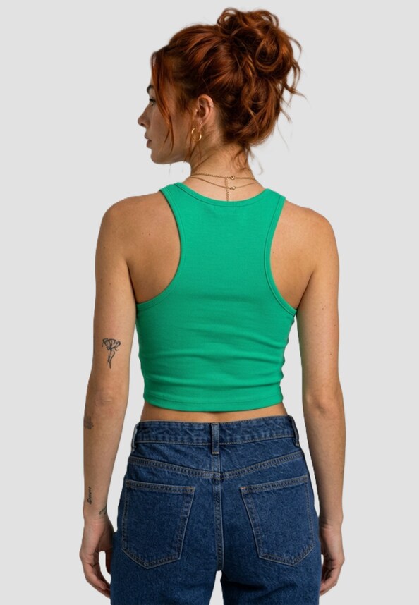 Ladies Cropped Rib-1