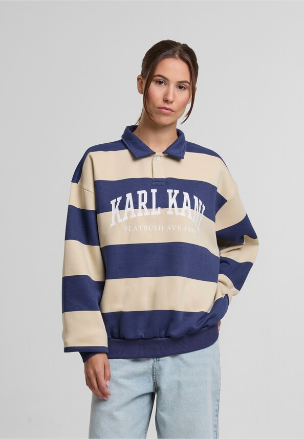 Heritage Stripe Oversized Rugby Shirt-0