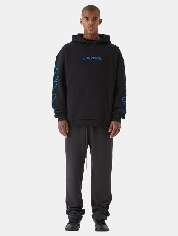 9N1M SENSE Blue Logo Hoodies-2