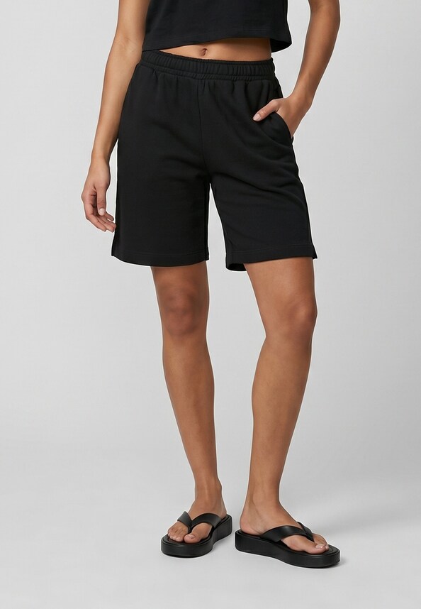 Ladies Essentials Terry Bermuda Pants 2-Pack-0
