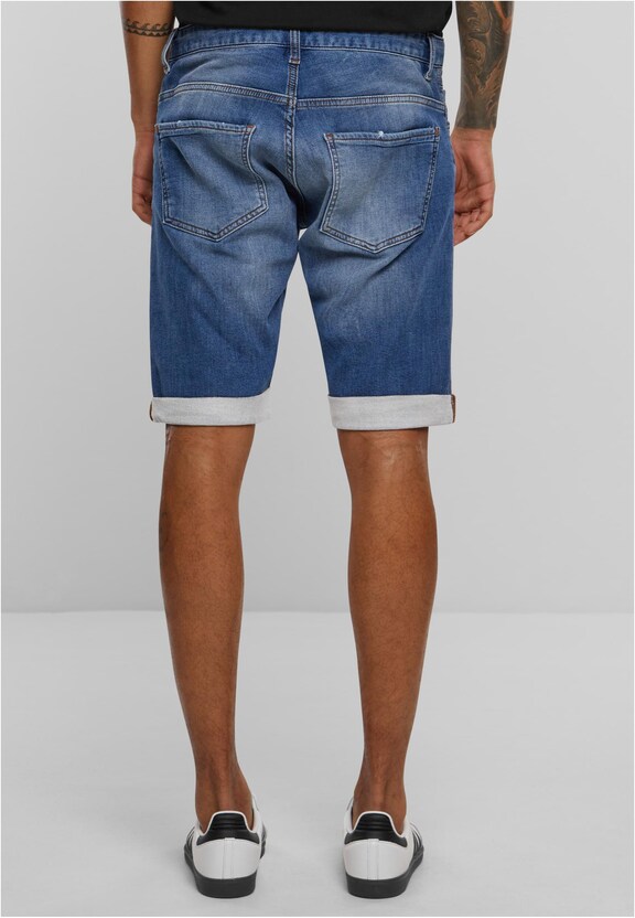 2Y Destroyed Denim Shorts-1