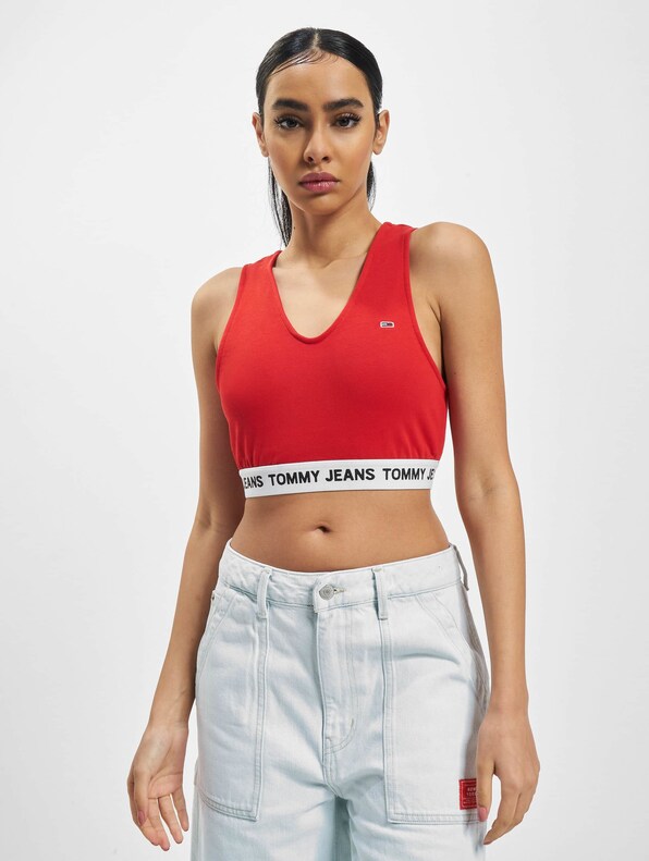 Super V-Logo Waistband Crop-2